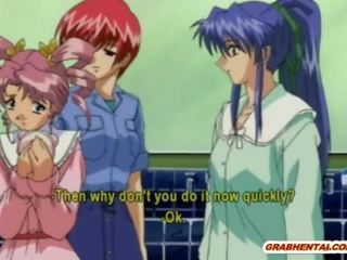 Hapon anime makakakuha ng spanked sa pamamagitan ng kanya darling
