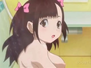 Koupelna anime dospělý video s nevinný dospívající nahý divinity