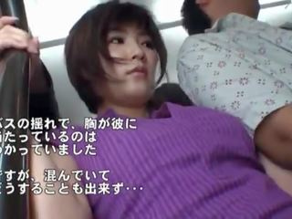 Публічний bj на в автобус навколо фантастичний японська матуся.