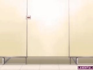 Hentai babe Gets Fucked From Behind On Public Toilet