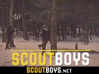 Twink gets his ass pumped outdoors by prime gay-SCOUTBOYS&period;NET