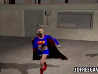 3de supergirl dobi zajebal s a musclular žrebec