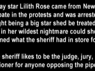 Famous broadway protester forced to strip & gets tortured by morton county sheriffs department only &commat;captivecliniccom