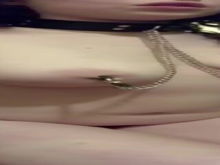 Exhibitionist darling in Chains and Plugged, xxx video 5b