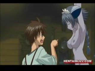 Bondage Japanese Hentai deity Gets Squeezed Tits