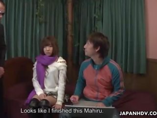 Man a attractive Japanese sex star Mahiru Tsubaki