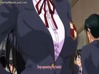Sensuell anime høyskole cuties suging phallus part3