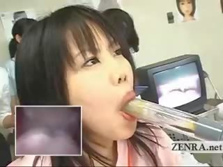 Japan Milf expert Uses Dildo With Camera For Oral Exam