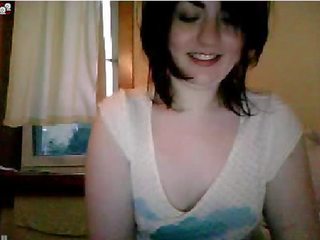 Écossais fille dances sur webcam