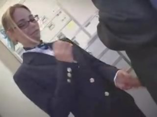 American Stewardess Handjob - Part 5