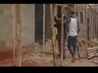 African nigerian ghetto guys gangbang a virgin / first part