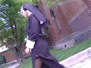 Nun drinks piss