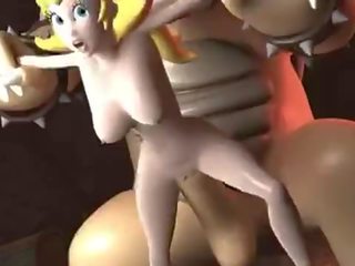 Prinsesa melokoton fucked sa pamamagitan ng bowser