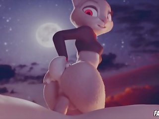 Mare gaoz judy hopps devine ei fund pounded de uriaș înțepătură &vert; al 3-lea Adult film desen animat